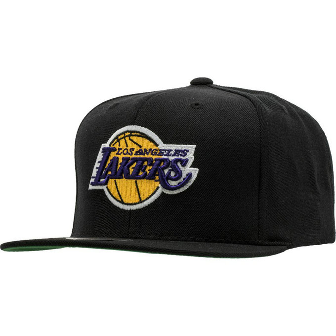 Casquette La Lakers Mitchell&Ness Wool Solid 2 Snapback Noir