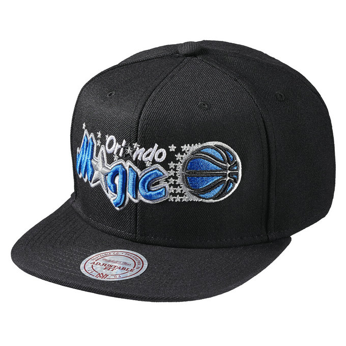 Casquette Mitchell & Ness Wool Solid Snapback Orlando Magic Noir