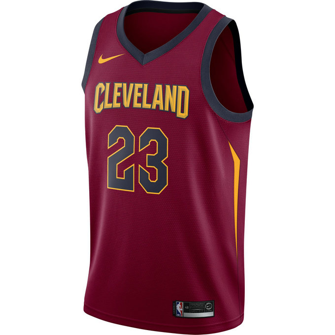 Maillot Lebron James Cleveland Cavaliers Icon Edition Swingman Rouge