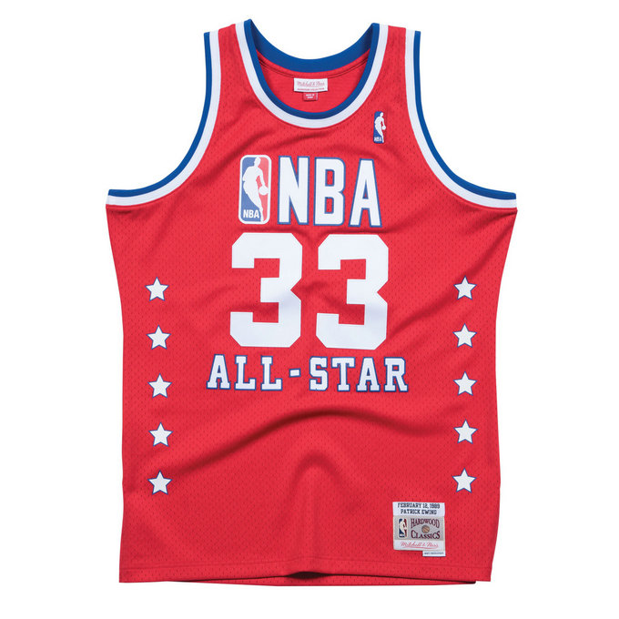 Maillot NBA All-Star Patrick Ewing 1989 East Swingman Mitchell&Ness Rouge