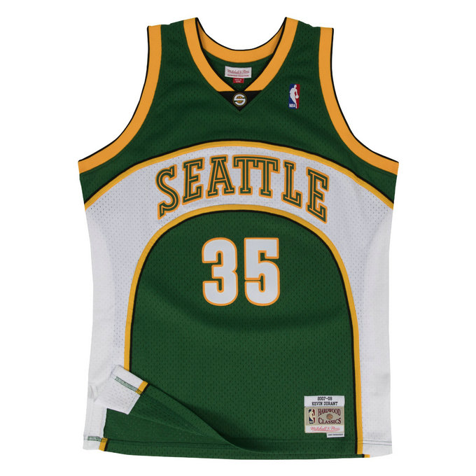 Maillot NBA Kevin Durant Seattle Sonics 2007-08 Swingman Mitchell&Ness Vert
