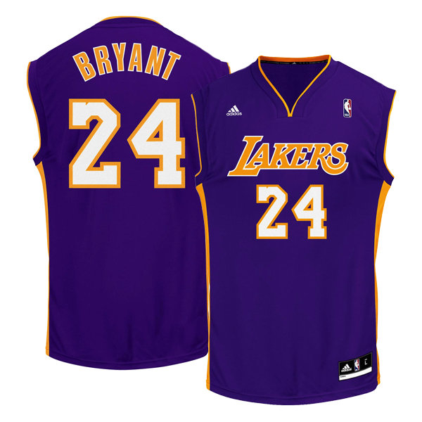 Maillot NBA Kobe Bryant LA Lakers replica away adidas Violet