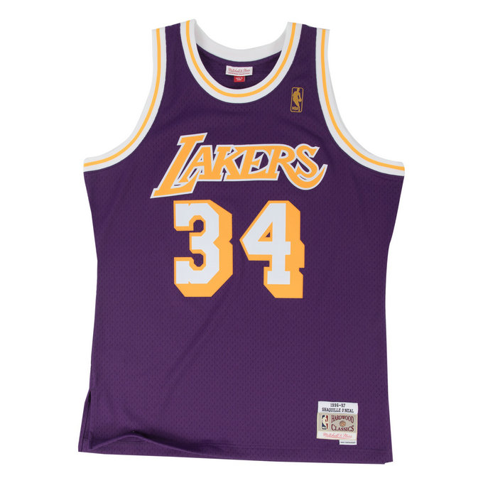Maillot NBA Shaquille Oneal LA Lakers 1996-97 Swingman Mitchell&Ness Violet