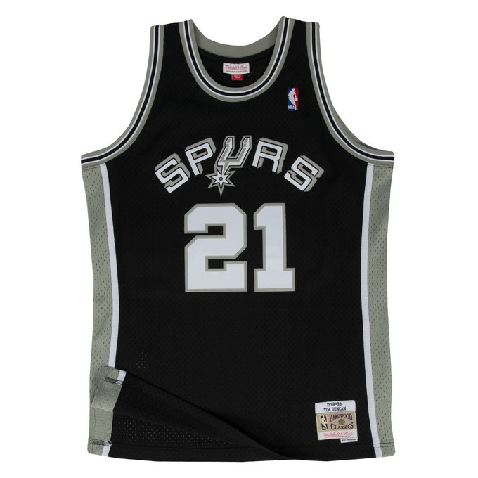 Maillot NBA Tim Duncan San Antonio Spurs 1998-99 Swingman Mitchell&Ness Noir