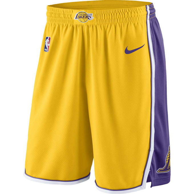 Short Los Angeles Lakers Icon Edition Swingman Yellow Jaune