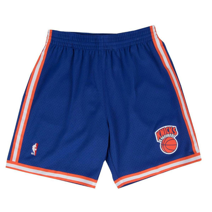 Short NBA New York Knicks 1991-92 Swingman Mitchell&Ness Road Bleu