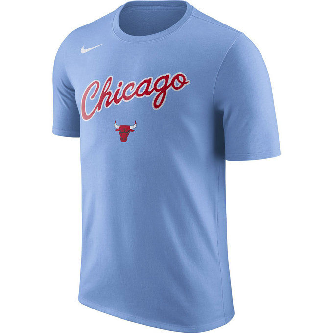 T-shirt Chicago Bulls City Edition Dry valor Bleu