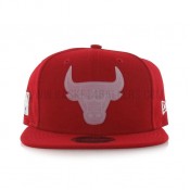 Casquette New Era Transparent Logo 9Fifty Chicago Bulls Rouge En Soldes
