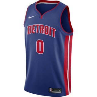 Vente Privée Maillot Andre Drummond Detroit Pistons Icon Edition Swingman Bleu