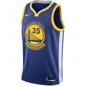 Nouvelle Maillot Kevin Durant Golden State Warriors Icon Edition Swingman Bleu