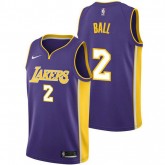 Maillot Lonzo Ball Los Angeles Lakers Statement Edition Swingman Violet Vendre Marseille