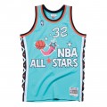Maillot NBA All-Star Shaquille ONeal 1996 East Swingman Mitchell&Ness Bleu Remise Nice