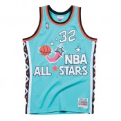 Maillot NBA All-Star Shaquille ONeal 1996 East Swingman Mitchell&Ness Bleu Remise Nice