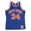 Maillot NBA Charles Oakley New York Knicks 1991-92 Swingman Mitchell&Ness Bleu à Petits Prix
