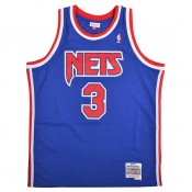 Maillot NBA Dražen Petrović New Jersey Nets 1992-93 Swingman Mitchell&Ness Bleu nouvelle