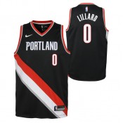 Boutique officielle Maillot NBA Enfant Damian Lillard Portland Trailblazers Swingman Icon Noir