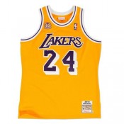 Acheter Nouveau Maillot NBA Kobe Bryant Los Angeles Lakers 2007-08 Authentic Jersey Domicile Jaune En Ligne