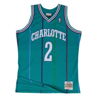 Maillot NBA Larry Johnson Charlotte Hornets 1992-93 Swingman Mitchell&Ness Bleu Promos Code