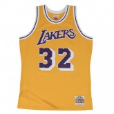 Maillot NBA Magic Johnson LA Lakers 1984-85 Swingman Mitchell&Ness Jaune France Métropolitaine