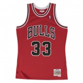 Maillot NBA Scottie Pippen Chicago Bulls 1997-98 Road Swingman Mitchell&Ness Rouge à Petit Prix