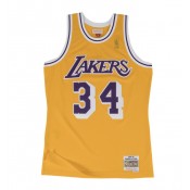 Site Maillot NBA Shaquille Oneal LA Lakers 1996-97 Swingman Mitchell&Ness Jaune