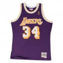 Maillot NBA Shaquille Oneal LA Lakers 1996-97 Swingman Mitchell&Ness Violet Remise prix