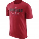 Vente Privée T-shirt Chicago Bulls Dry Rouge