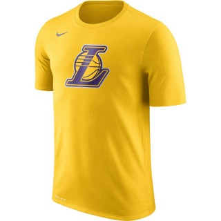 Achat T-shirt Los Angeles Lakers Dry Logo Jaune
