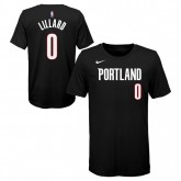 T-shirt NBA Enfant Damian Lillard Portland Trailblazers Noir la Vente à Bas Prix