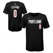 T-shirt NBA Enfant Damian Lillard Portland Trailblazers Noir la Vente à Bas Prix
