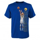 Paris T-shirt NBA Stephen Curry Pixel Bleu
