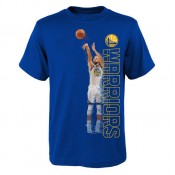 Paris T-shirt NBA Stephen Curry Pixel Bleu