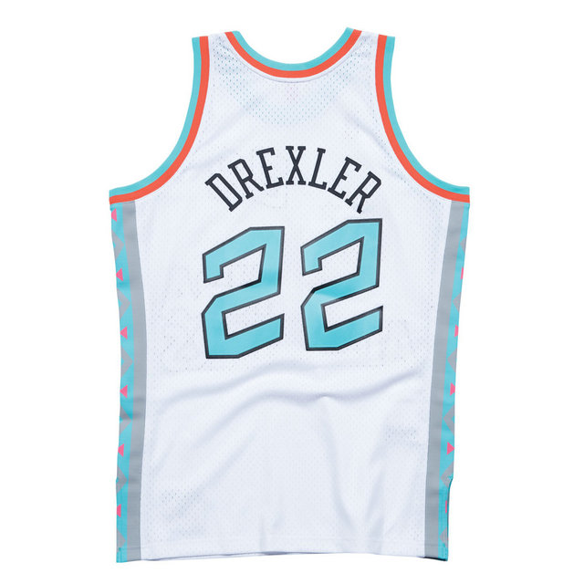 Maillot NBA All-Star Clyde Drexler 1996 West Swingman Mitchell&Ness Blanc