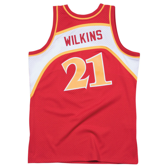 Maillot NBA Dominique Wilkins Atlanta Hawks 1986-87 Swingman Mitchell&Ness Rouge