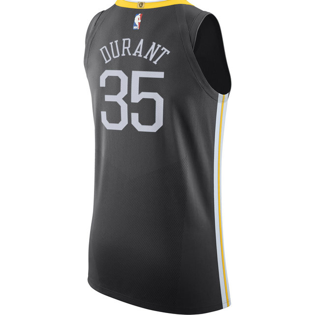 Maillot Kevin Durant Golden State Warriors Statement Edition Authentic Noir