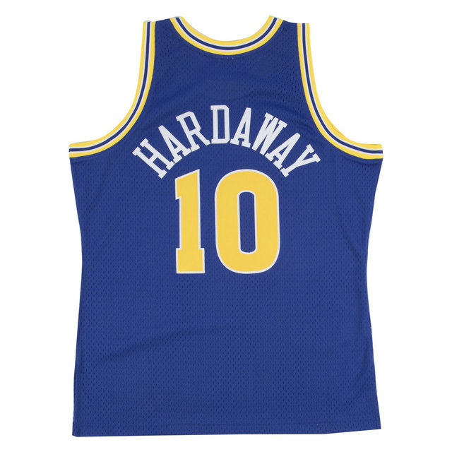 Maillot NBA Tim Hardaway Warriors 1990-91 Swingman Mitchell&Ness Bleu