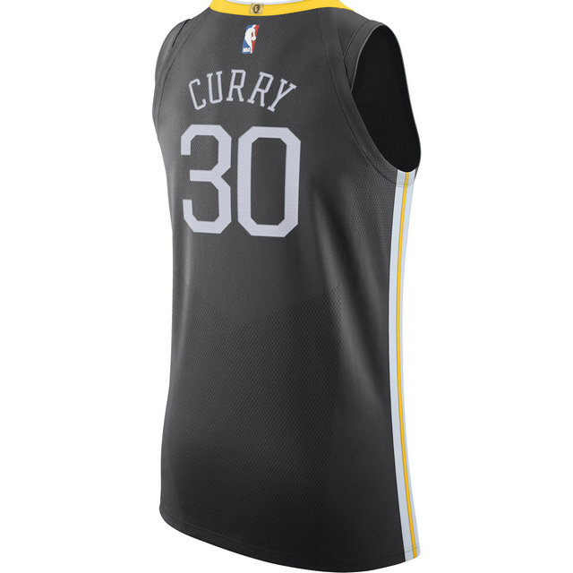 Maillot Stephen Curry Golden State Warriors Statement Edition Authentic Noir