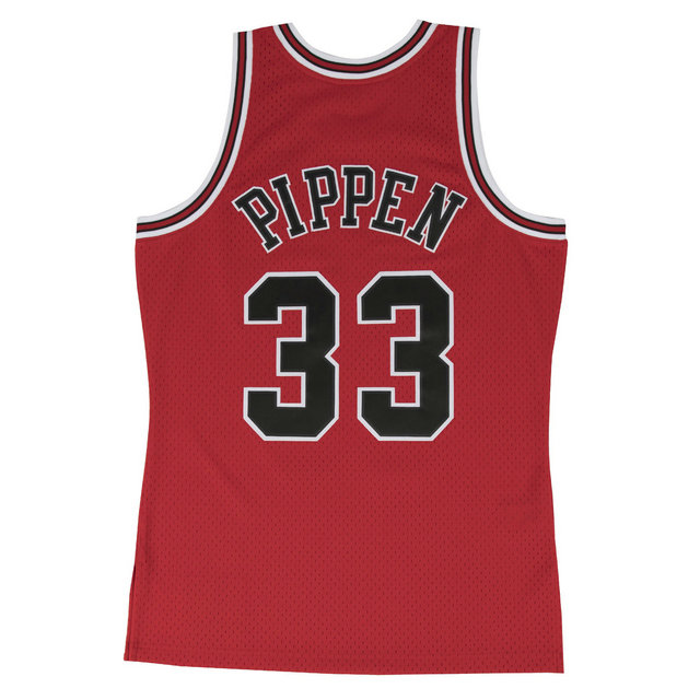 Maillot NBA Scottie Pippen Chicago Bulls 1997-98 Road Swingman Mitchell&Ness Rouge