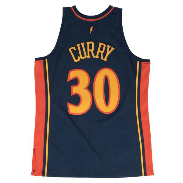 Maillot NBA Stephen Curry Golden State Warriors 2009-10 Swingman Mitchell&Ness Bleu
