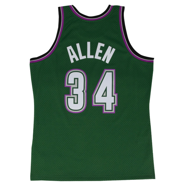 Maillot NBA Ray Allen Milwaukee Bucks 1996-97 Swingman Mitchell&Ness Vert