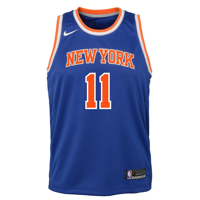 Maillot NBA Enfant Frank Ntilikina New York Knicks Swingman Icon Bleu