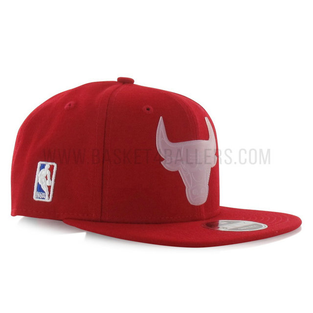 Casquette New Era Transparent Logo 9Fifty Chicago Bulls Rouge