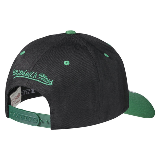 Casquette Mitchell & Ness Team Logo 2-tone 110 Snapback Boston Celtics Noir