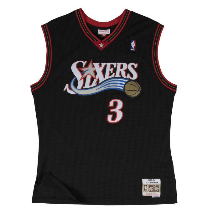 Maillot NBA Allen Iverson Philadelphia 76ers 2000-01 Swingman Mitchell&Ness Noir