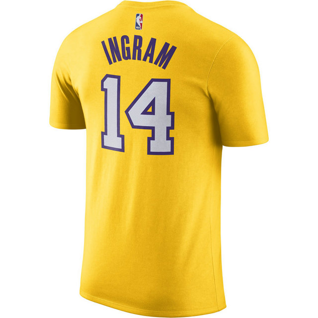 T-shirt Brandon Ingram Los Angeles Lakers Dry amarillo Jaune