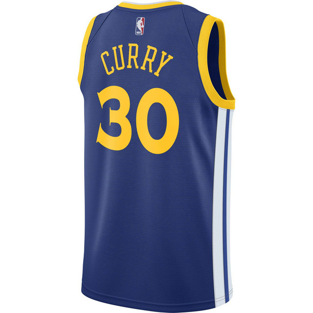 Maillot Stephen Curry Golden State Warriors Icon Edition Swingman Bleu